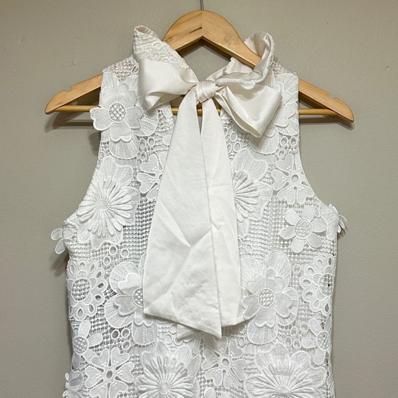 blanc guipure lace blythe dress Tuckernuck Blanc Guipure Lace Blythe Dress Womens S White Floral Party Cocktail Women